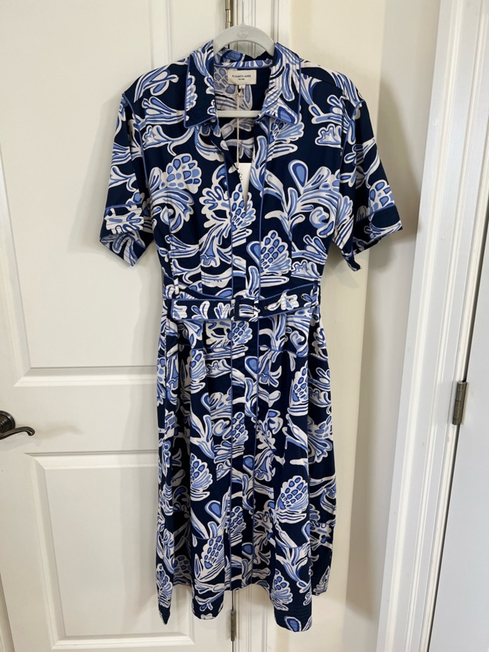 Elizabeth James Floral Belted Shirt Dress